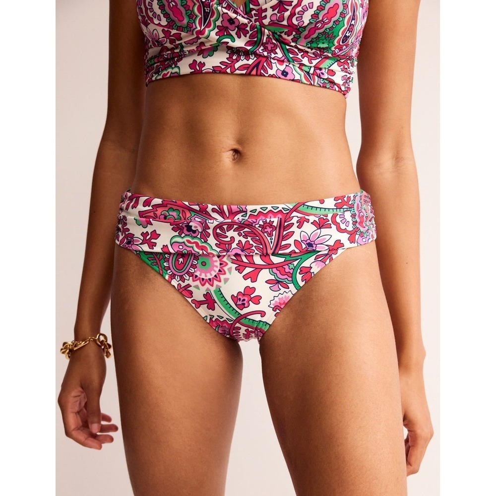 NWT Boden Classic Fold‎ Bikini Bottoms Multi Fantastical Womens US 16-18 Plus